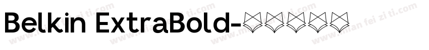 Belkin ExtraBold字体转换